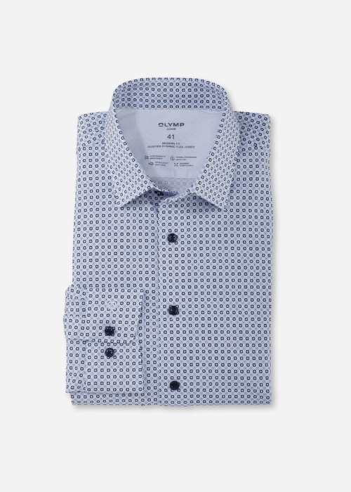 Chemise motifs OLYMP blanche - Georgespaul