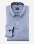 Chemise OLYMP bleue pour homme | Georgespaul       