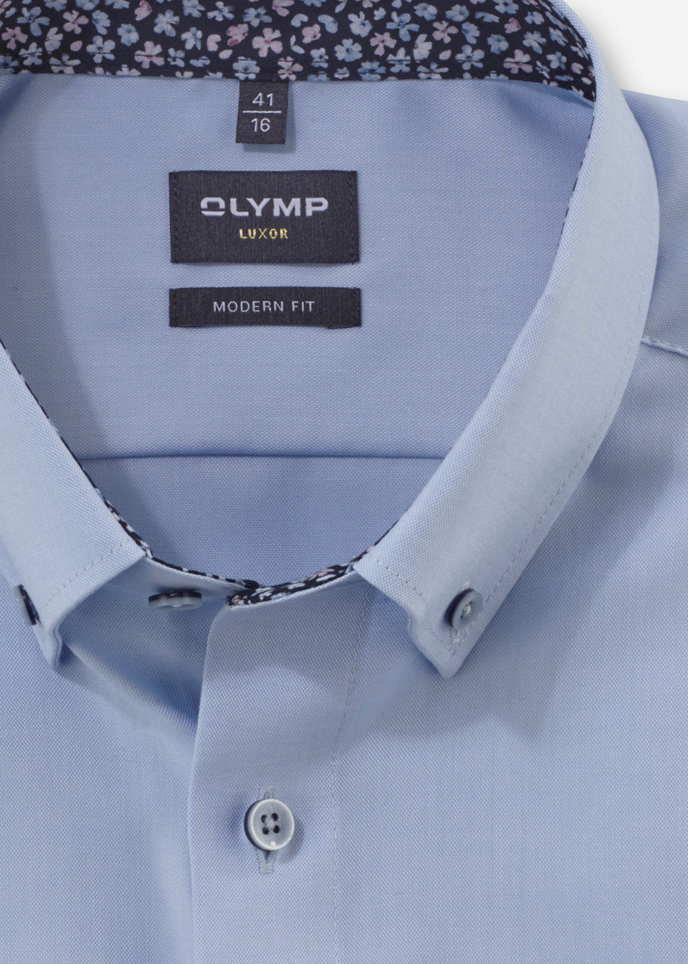 Chemise OLYMP bleue pour homme | Georgespaul       