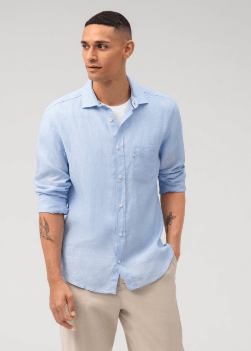 Chemise OLYMP bleue - Georgespaul