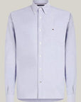 Chemise Tommy Hilfiger bleue en coton bio - Georgespaul