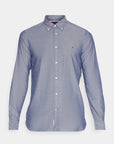 Chemise Tommy Hilfiger marine en coton bio - Georgespaul