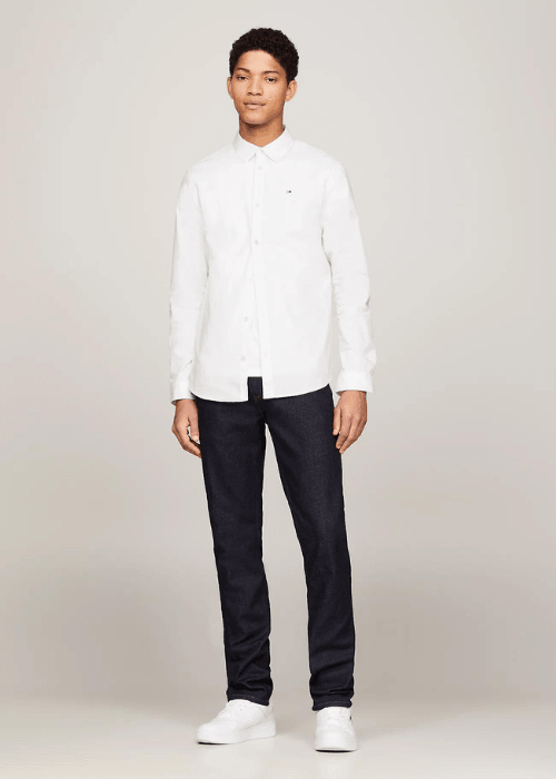 Chemise Tommy Jeans blanche - Georgespaul