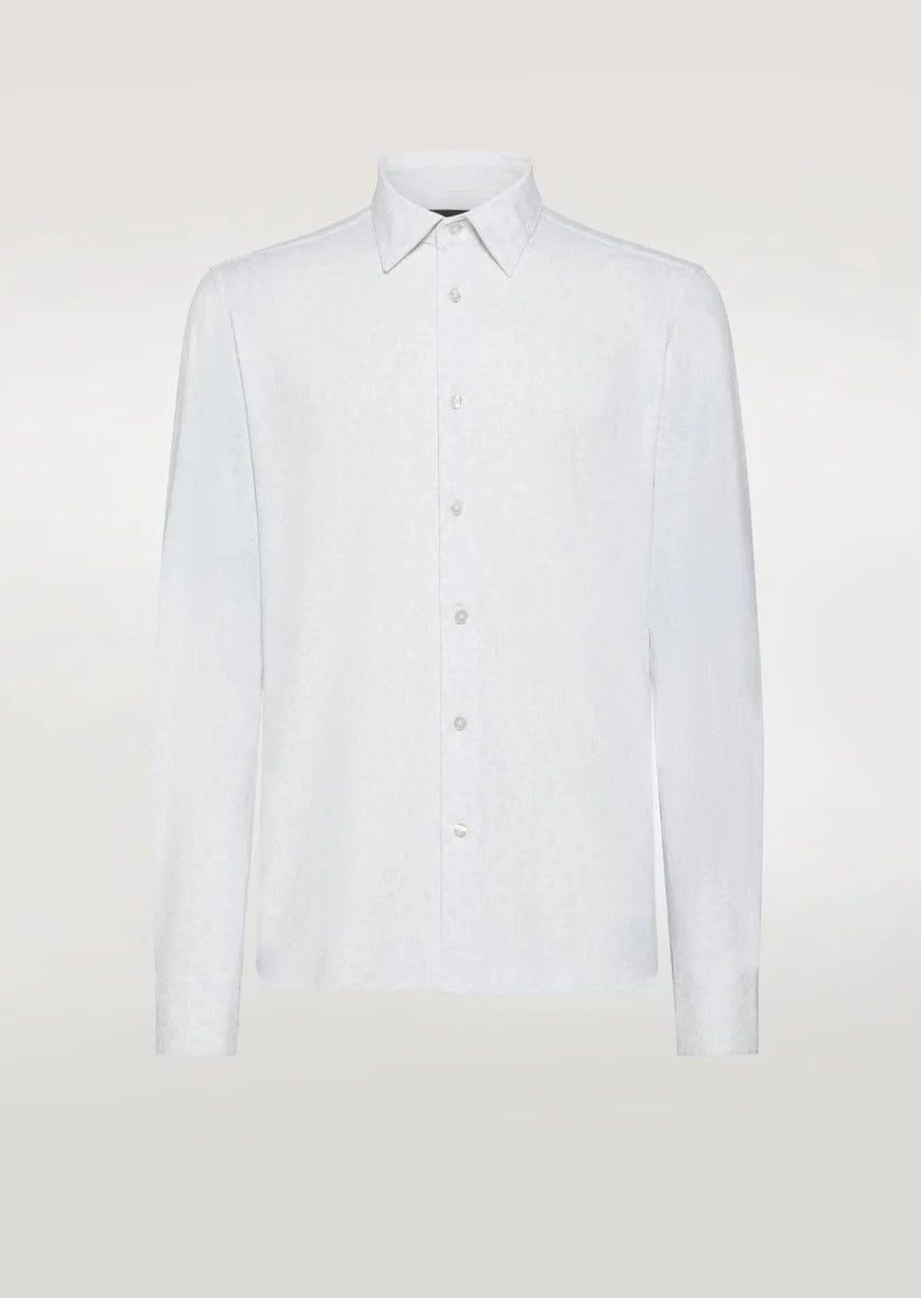Chemise à micro motifs RRD blanche | Georgespaul