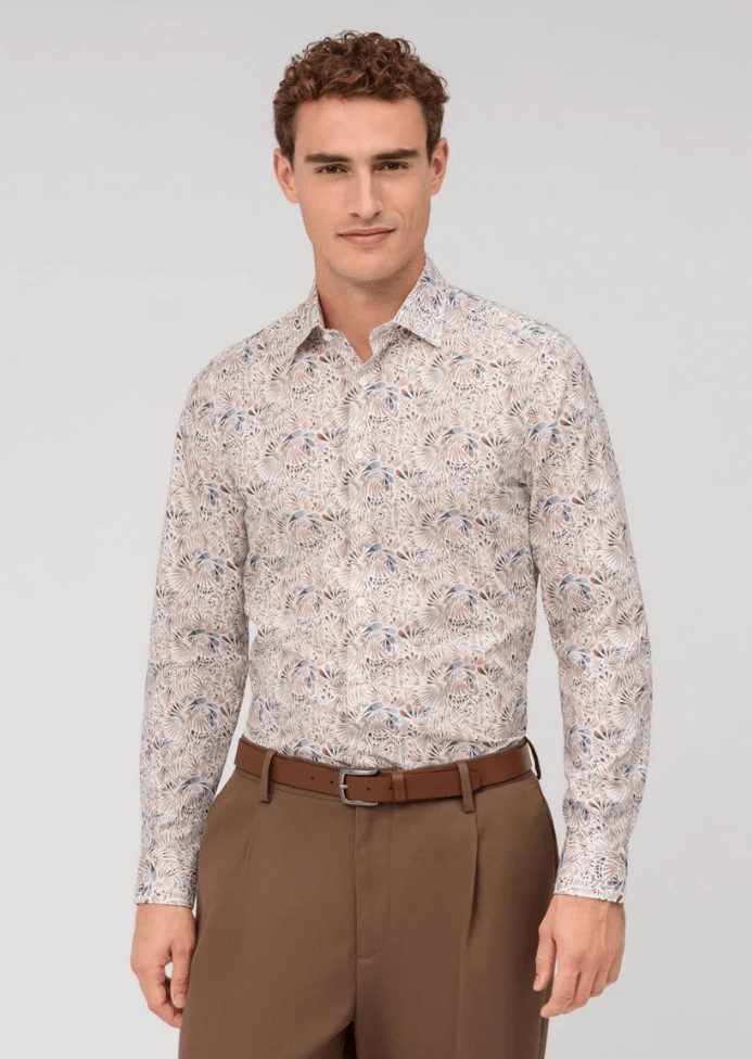 Chemise OLYMP beige - Georgespaul