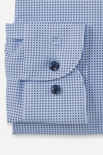 Afbeelding in Gallery-weergave laden, Chemise à motifs OLYMP ajustée bleue
