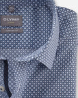 Chemise à motifs OLYMP bleue pour homme| Georgespaul 