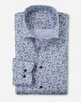 Chemise à motifs OLYMP bleue pour homme | Georgespaul 