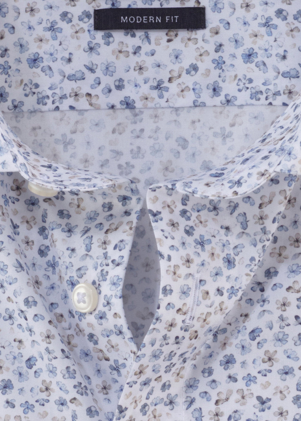 Chemise à motifs OLYMP bleue pour homme | Georgespaul 