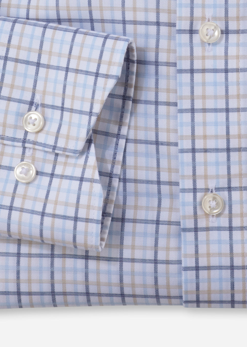 Chemise à motifs OLYMP bleue pour homme | Georgespaul 