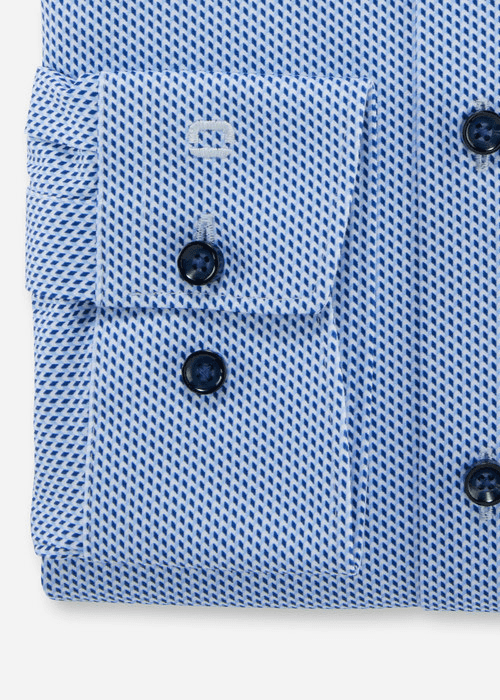 Chemise à motifs OLYMP bleue - Georgespaul