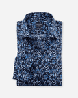 Chemise à motifs OLYMP bleue - Georgespaul