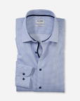 Chemise à motifs OLYMP bleue - Georgespaul