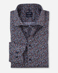 Chemise à motifs OLYMP bordeaux pour homme  | Georgespaul 