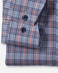 Chemise à motifs OLYMP marine pour homme | Georgespaul 