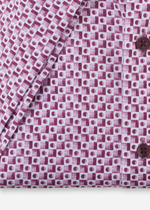 Chemise à motifs OLYMP rose