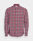 Chemise à carreaux Tommy Jeans bordeaux - Georgespaul