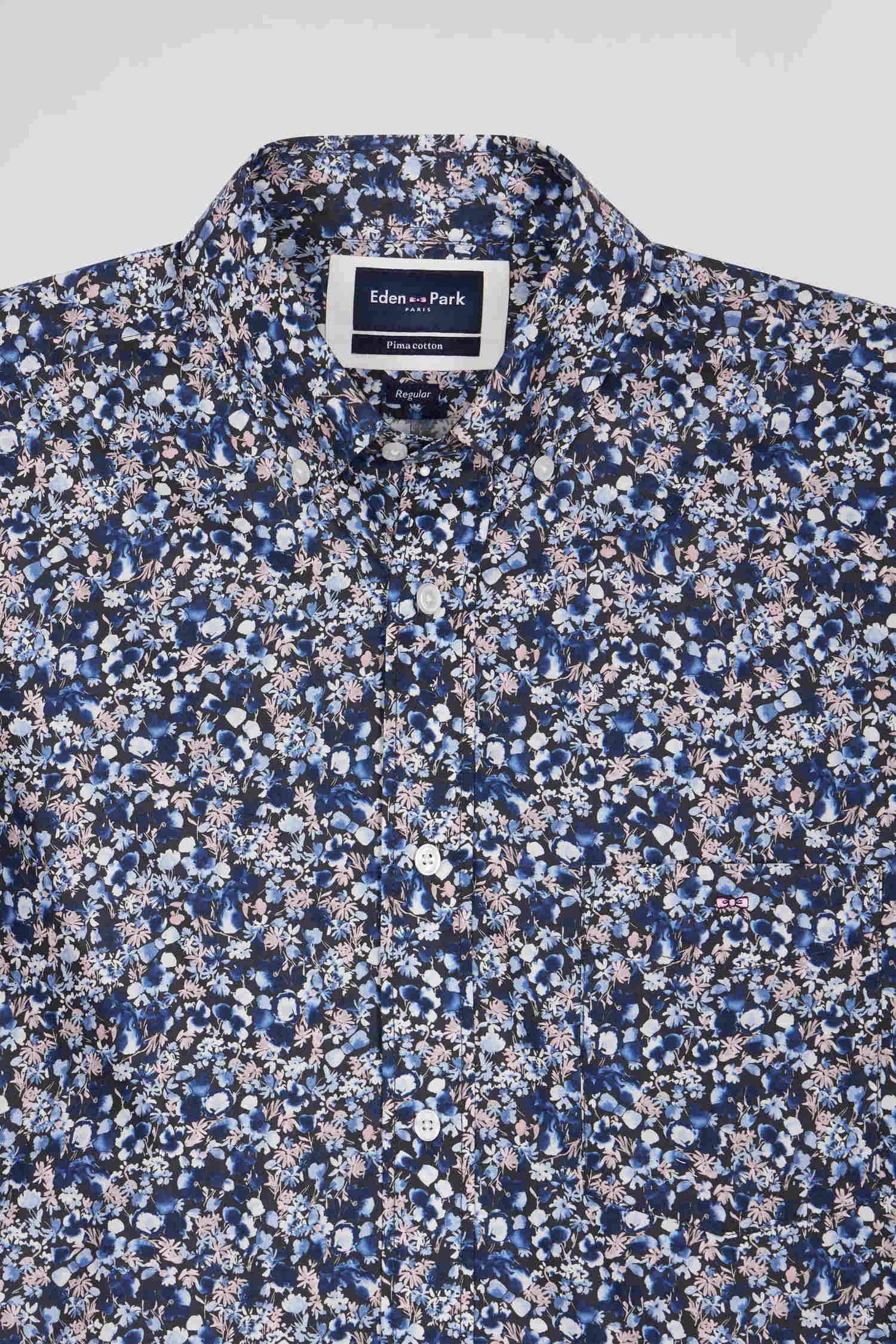 Chemise à motifs Eden Park marine - Georgespaul