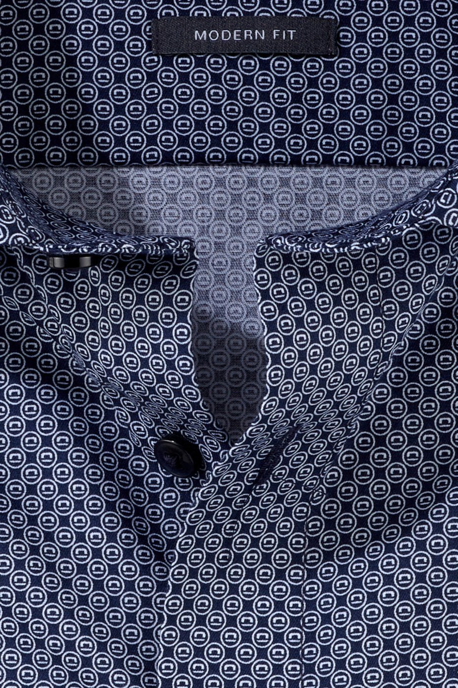 Chemise à motifs OLYMP marine - Georgespaul