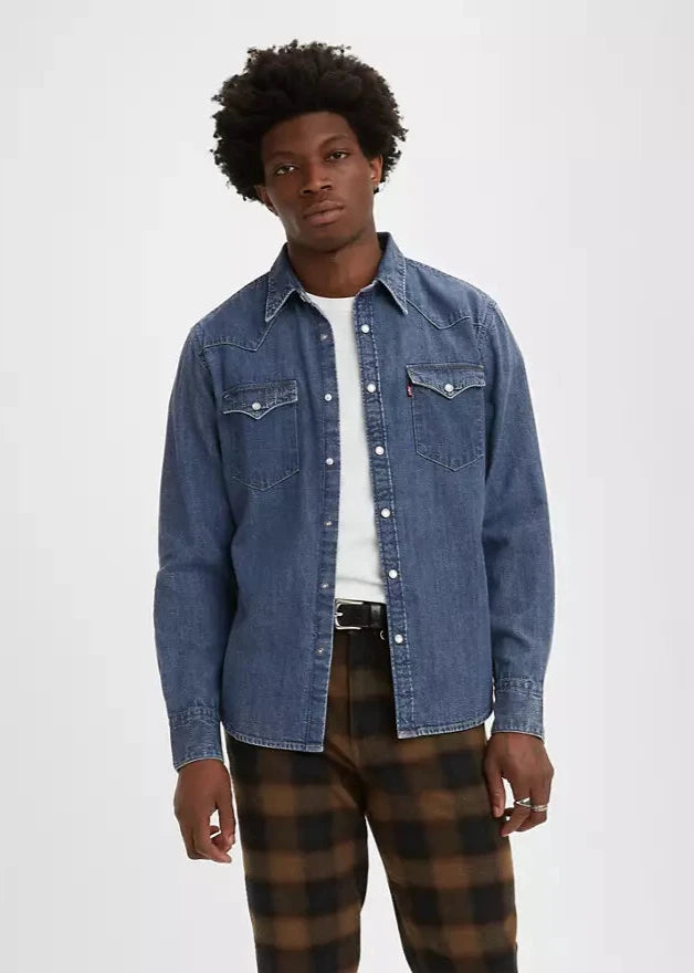 Chemise en jean Levi's® bleue pour homme | Georgespaul