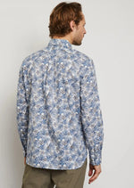 Charger l&#39;image dans la galerie, Chemise fleurie Eden Park bleu clair en coton pour homme I Georgespaul
