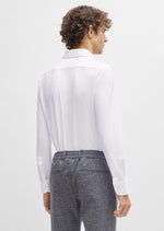 Laden Sie das Bild in den Galerie-Viewer, Chemise homme BOSS ajustée blanche stretch | Georgespaul
