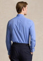 Laden Sie das Bild in den Galerie-Viewer, Chemise homme Ralph Lauren bleue en coton stretch | Georgespaul
