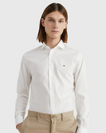 Afbeelding in Gallery-weergave laden, Chemise homme Tommy Hilfiger ajustée blanche stretch | Georgespaul
