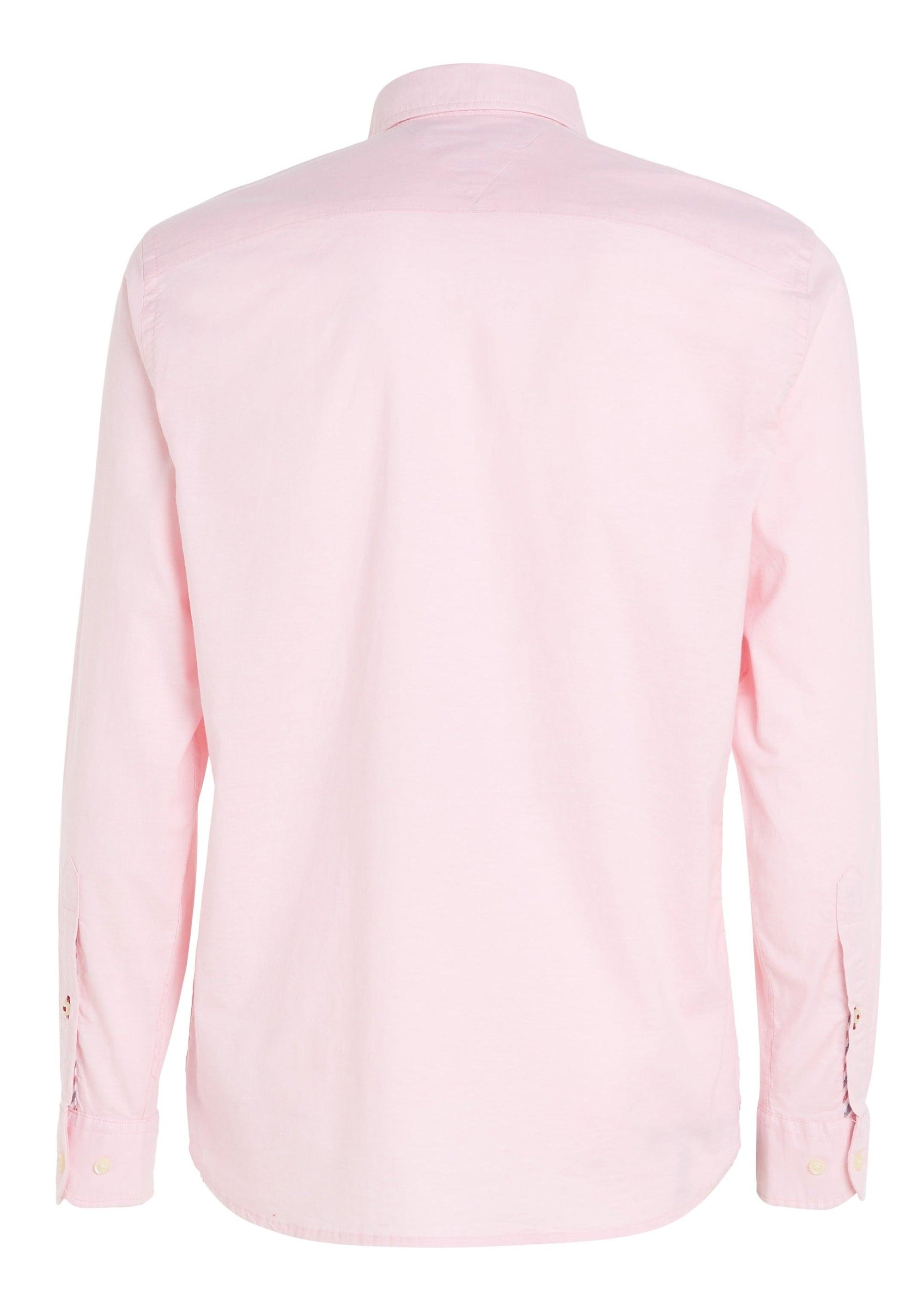 Chemise Tommy Hilfiger rose en coton bio stretch - Georgespaul