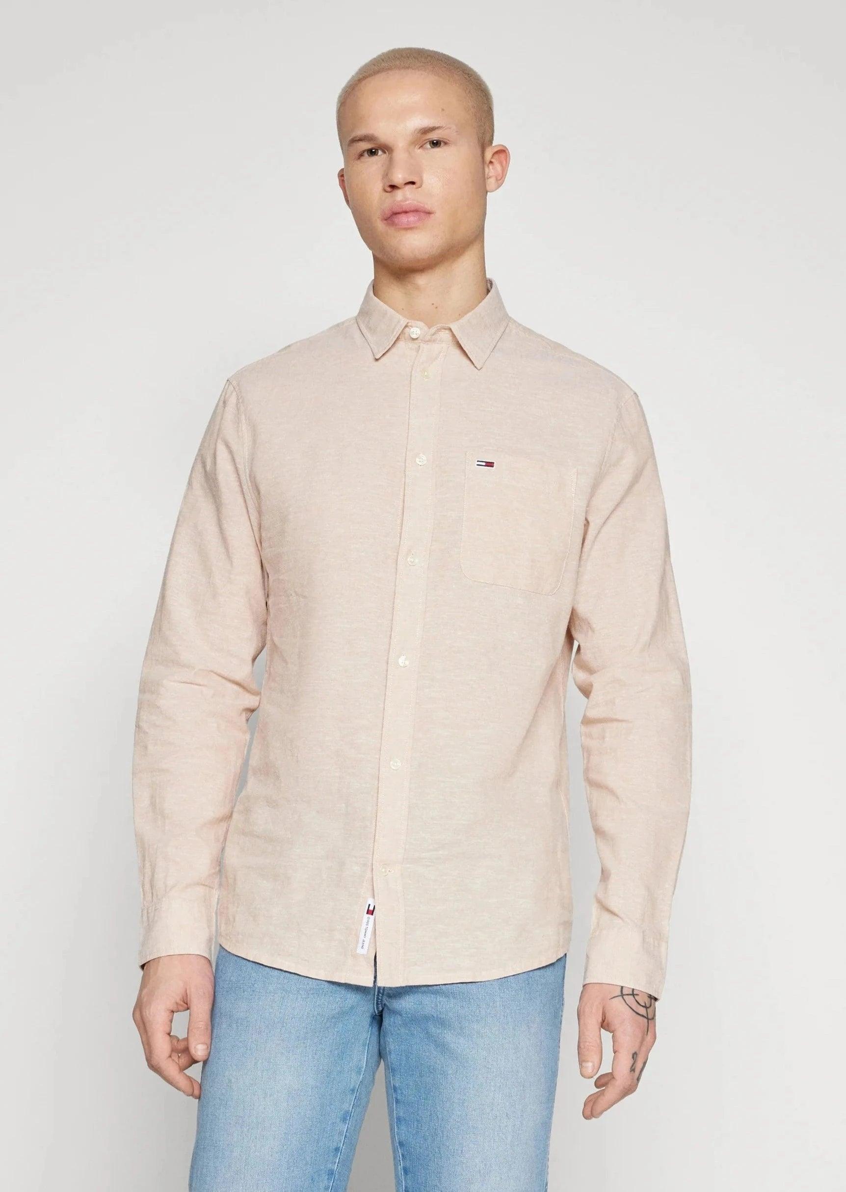 Chemise Tommy Jeans beige - Georgespaul