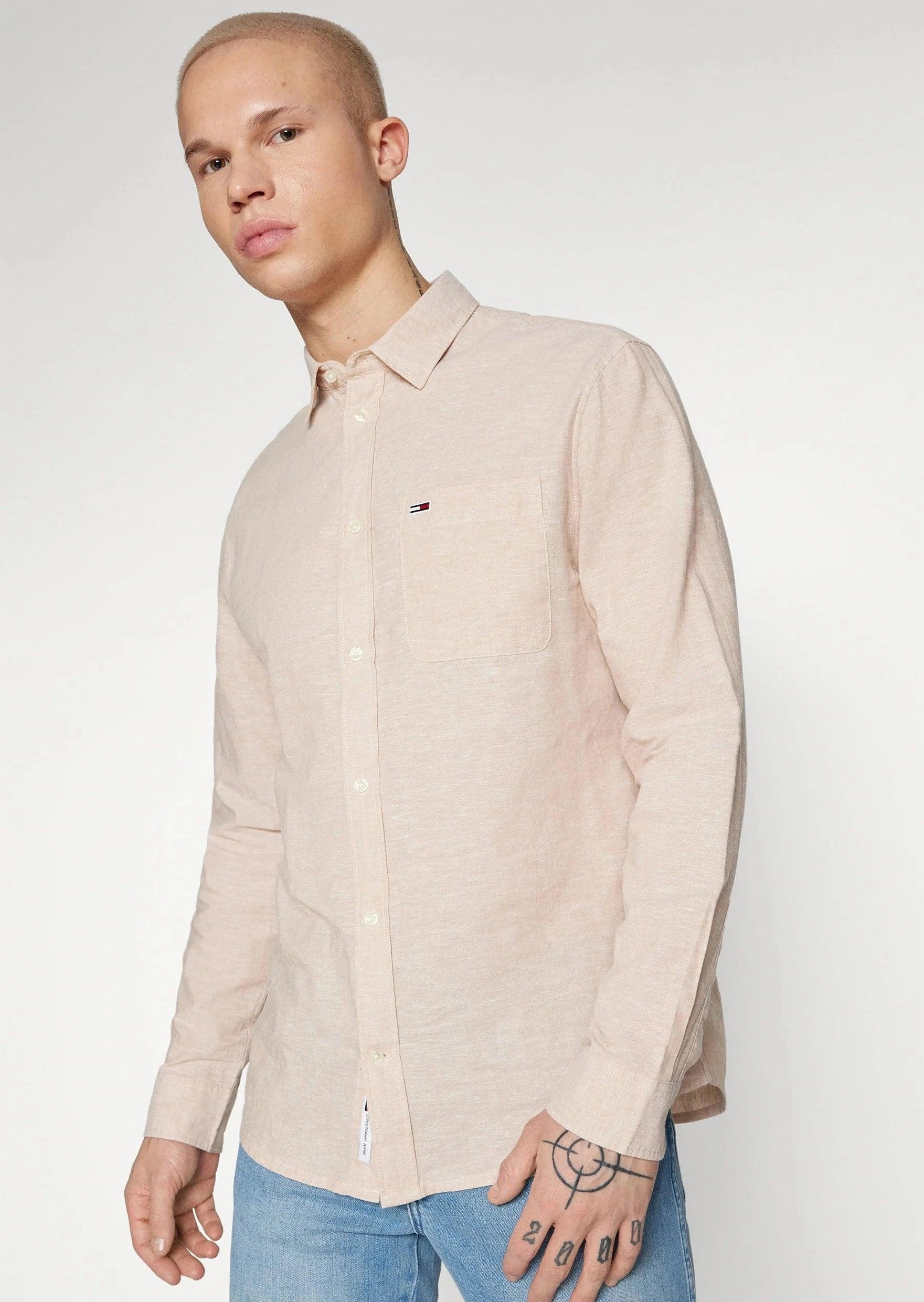 Chemise Tommy Jeans beige - Georgespaul