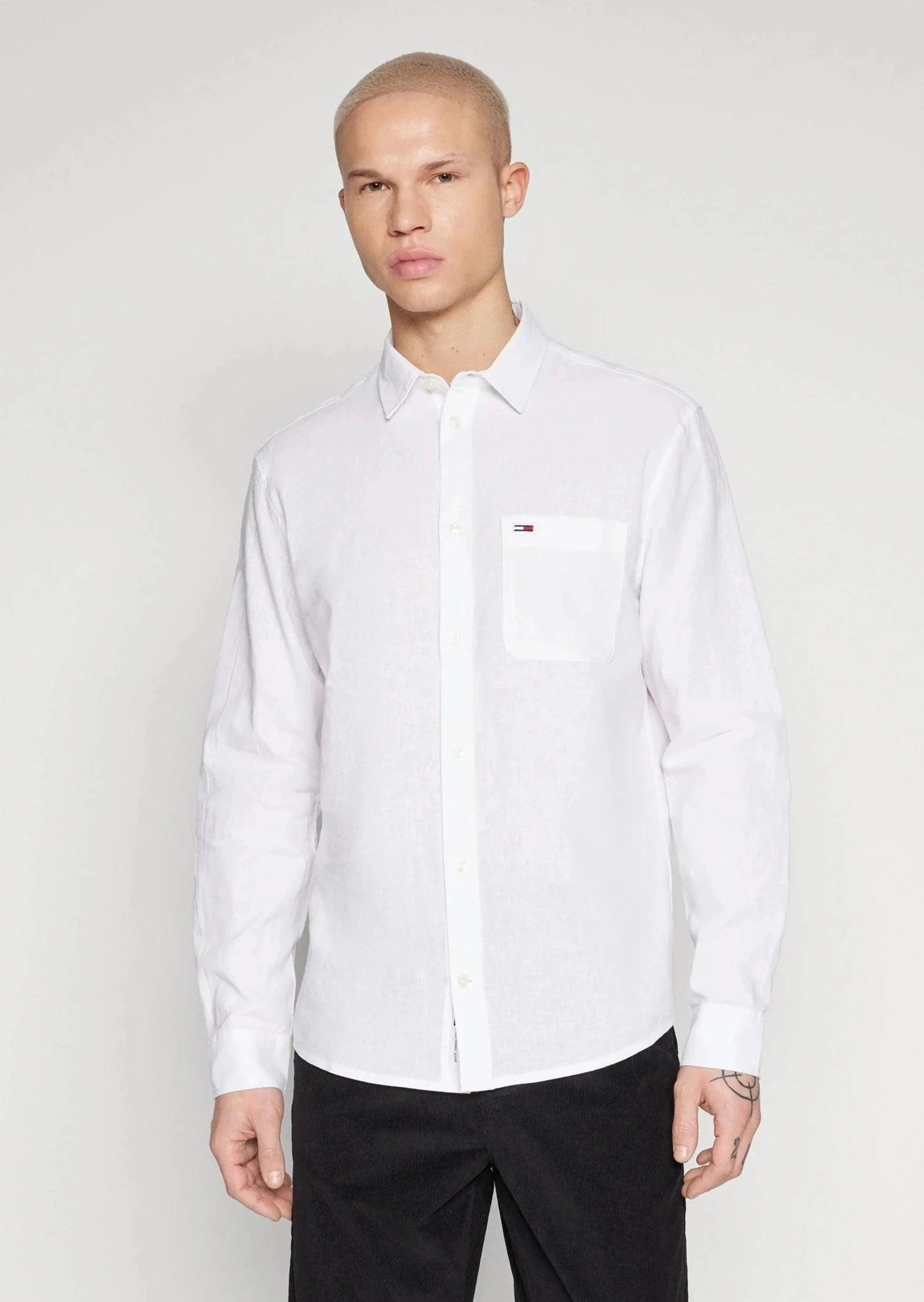 Chemise Tommy Jeans blanche - Georgespaul