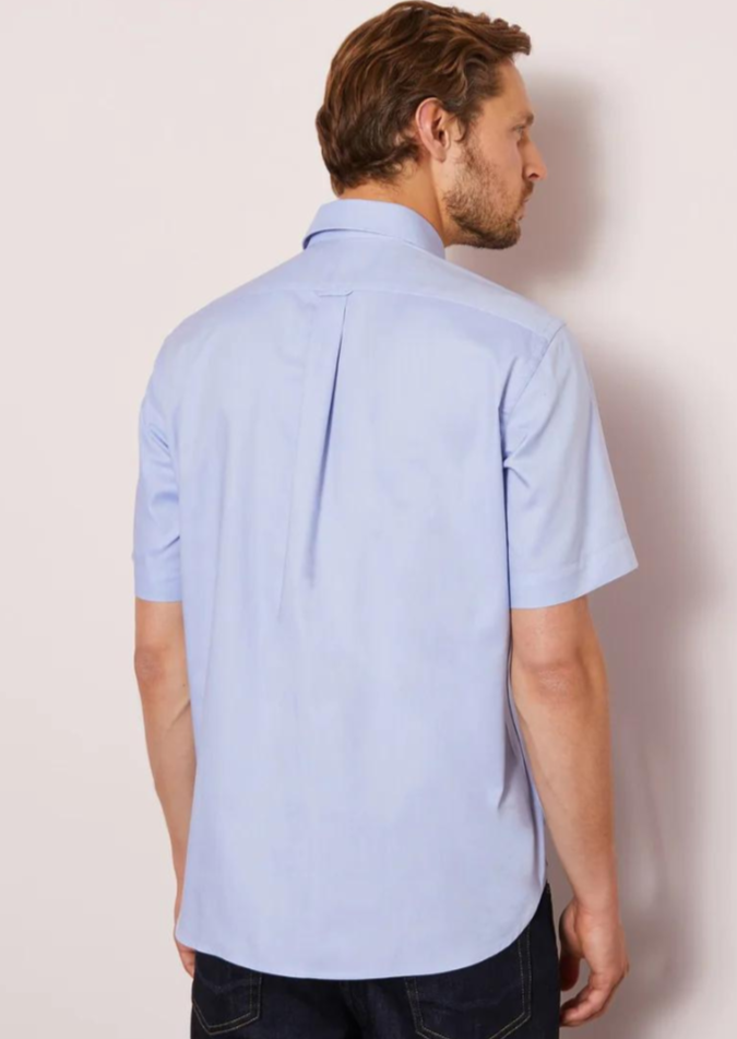 Chemise homme manches courtes Eden Park bleue | Georgespaul