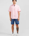 Chemise manches courtes homme Eden Park rose | Georgespaul