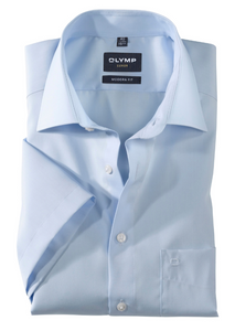 Chemise manches courtes OLYMP bleue