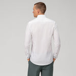 Charger l&#39;image dans la galerie, Chemise unie OLYMP ajustée blanche en coton stretch | Georgespaul
