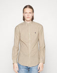 Chemise vichy Ralph Lauren beige en coton stretch - Georgespaul