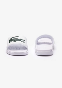 Claquettes homme Lacoste blanches | Georgespaul