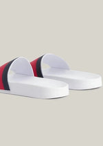 Afbeelding in Gallery-weergave laden, Claquettes homme Tommy Hilfiger blanches | Georgespaul
