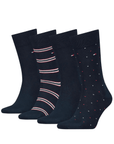 Coffret 4 paires de chaussettes Tommy Hilfiger marine - Georgespaul