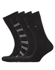 Coffret 4 paires de chaussettes Tommy Hilfiger noires - Georgespaul