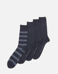 Coffret 4 paires de chaussettes Tommy Hilfiger bleues - Georgespaul