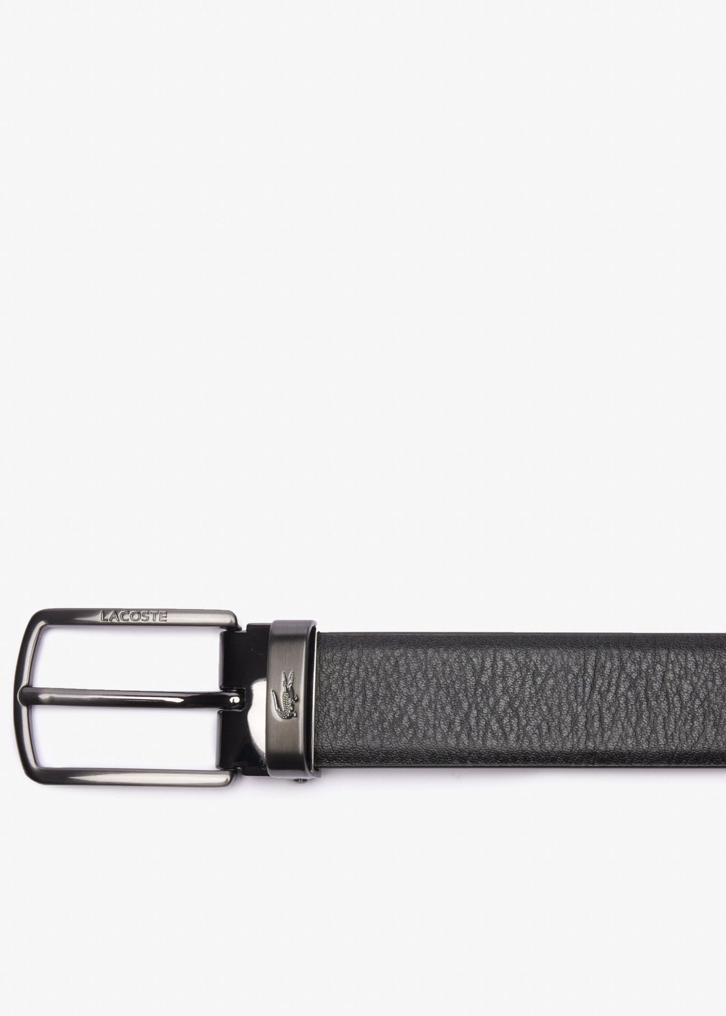 Coffret ceinture 2 boucles Lacoste en cuir | Georgespaul 