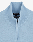 Pull demi zip Eden Park bleu clair en laine - Georgespaul