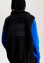 Afbeelding in Gallery-weergave laden, Doudoune sans manches Tommy Jeans noire en sherpa | Georgespaul
