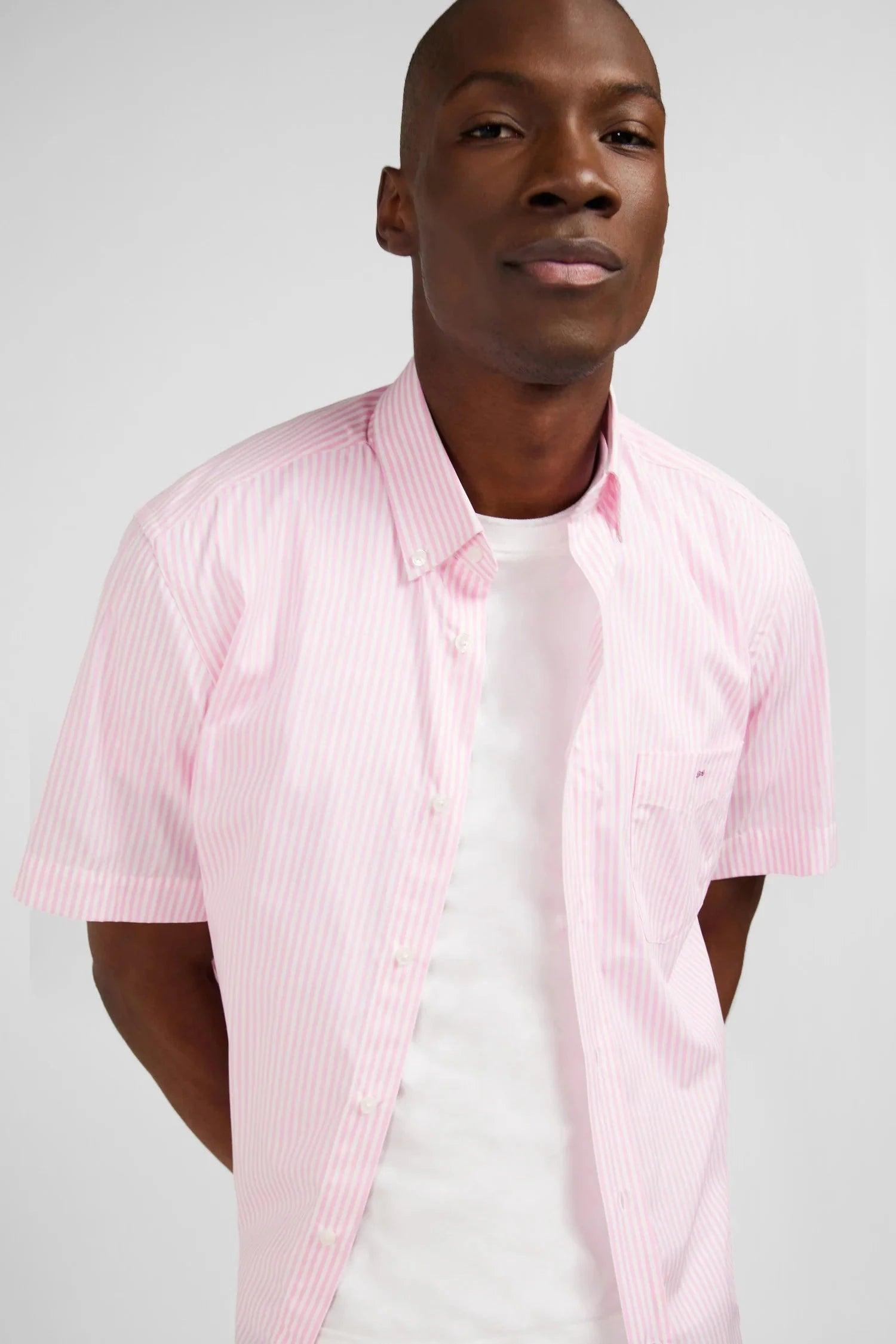 Chemise manches courtes Eden Park rose - Georgespaul