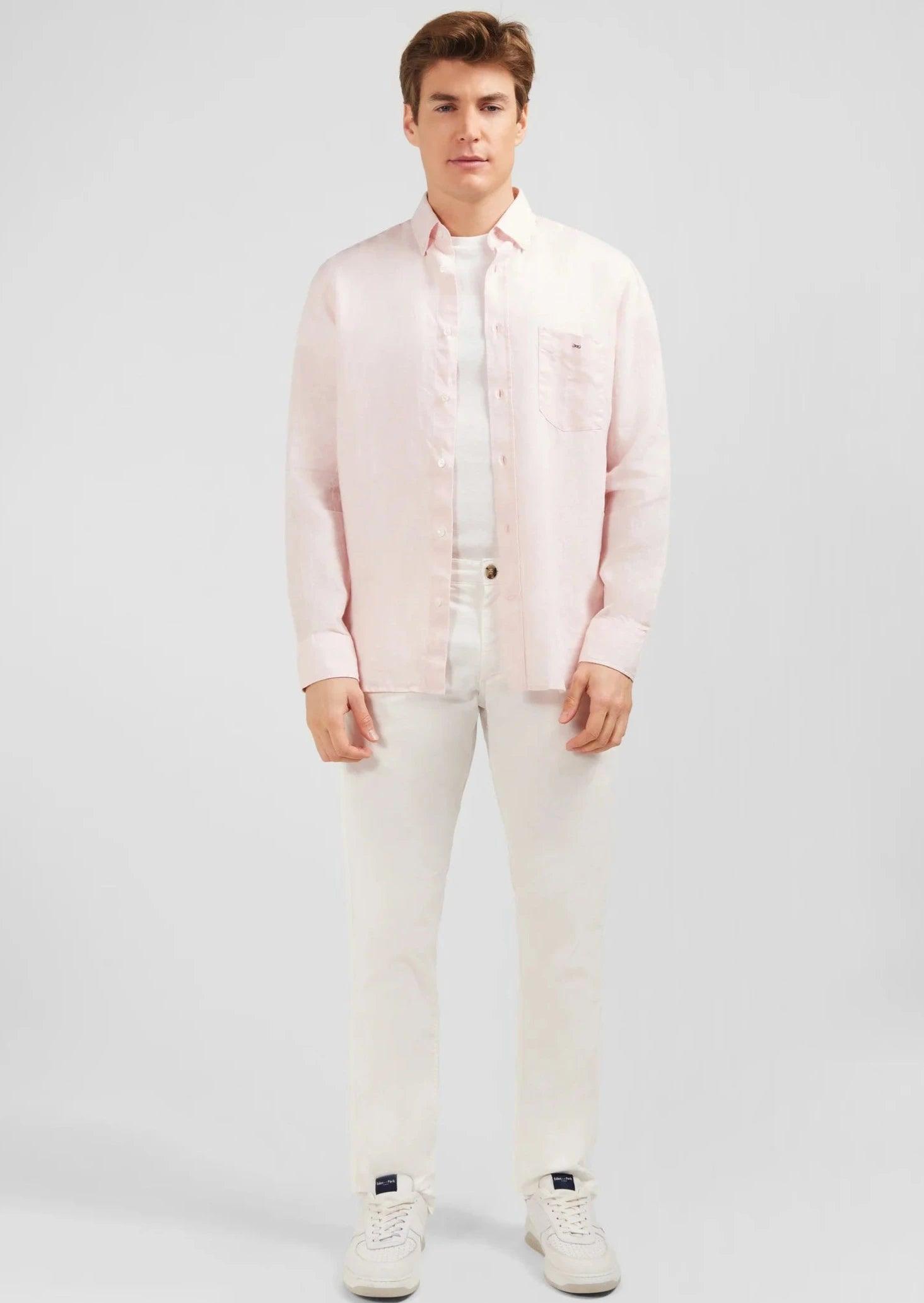 Chemise Eden Park rose - Georgespaul