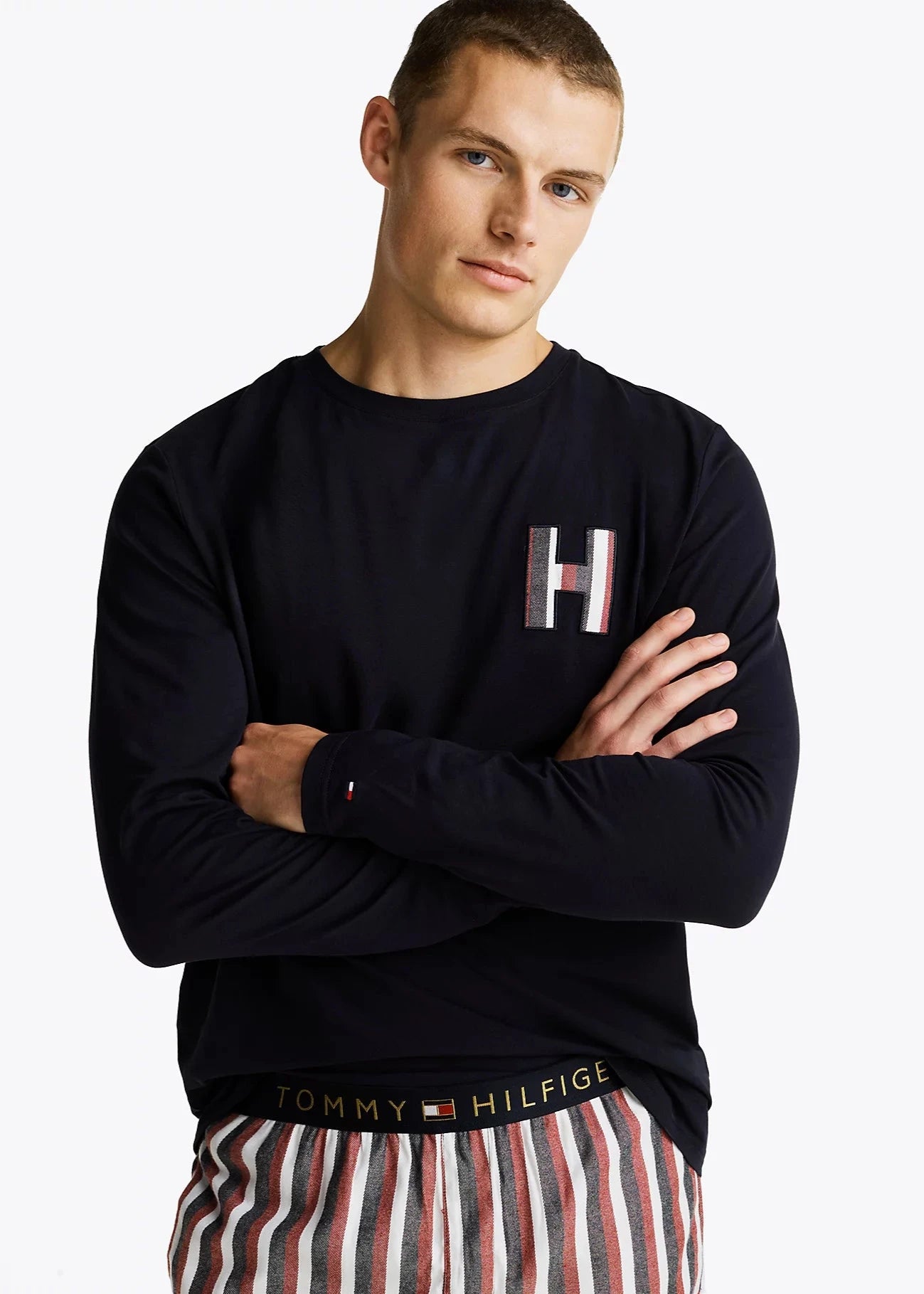 Ensemble de pyjama Tommy Hilfiger marine | Georgespaul 