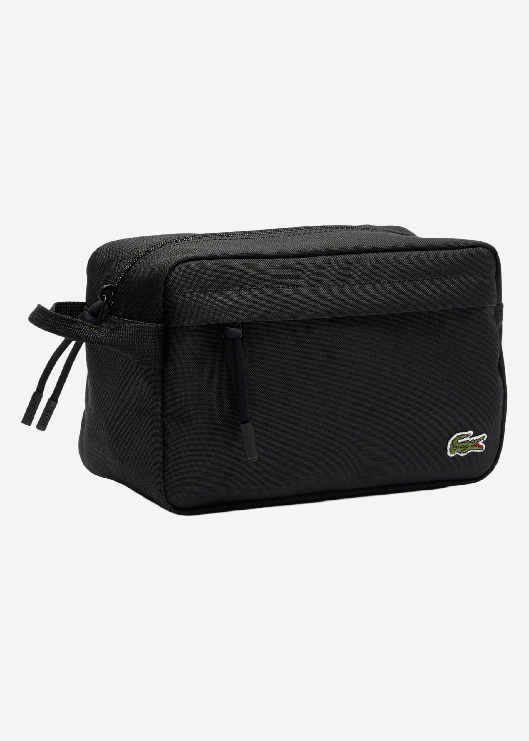 Trousse de toilette Lacoste noire unisexe | Georgespaul