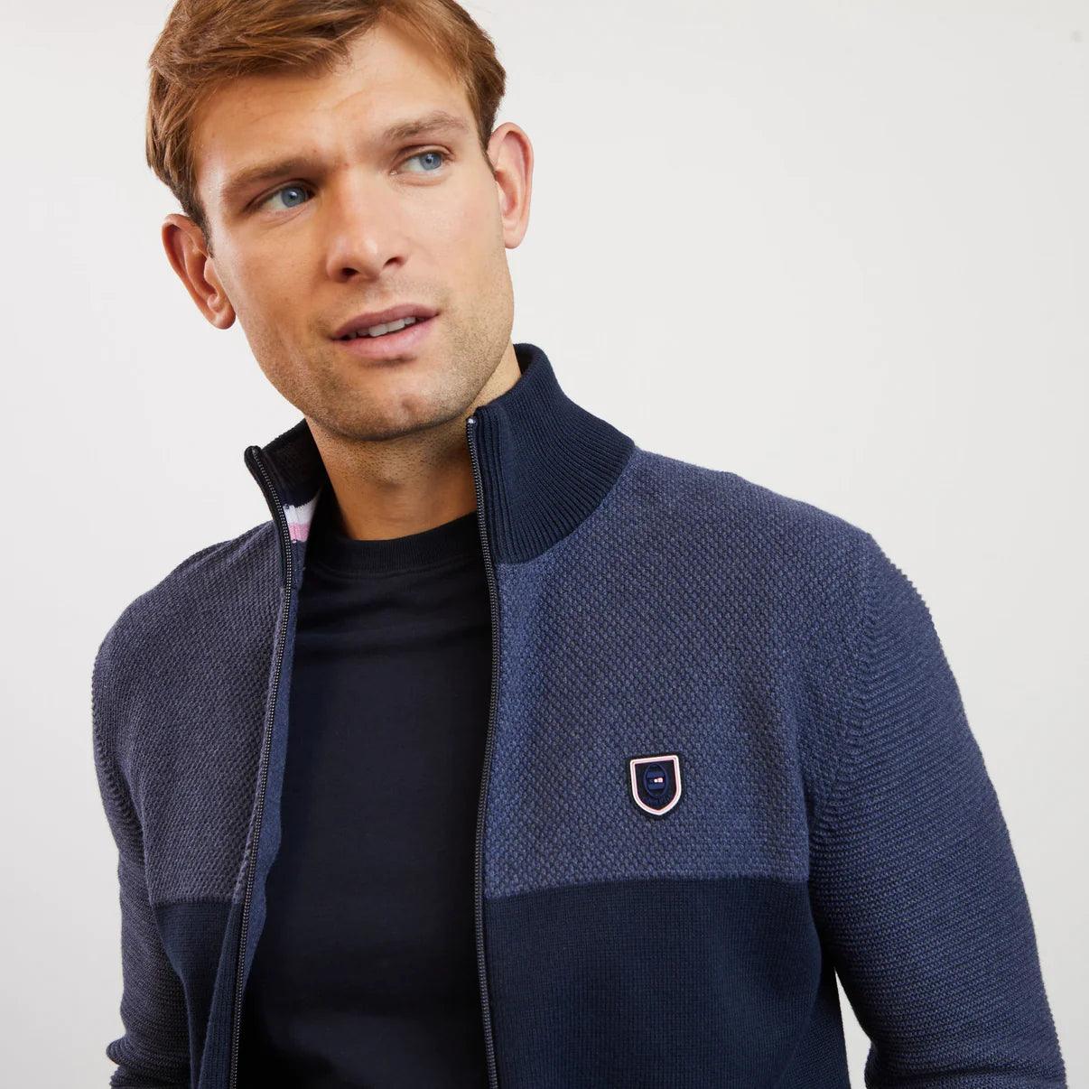 Gilet colorblock Eden Park marine - Georgespaul